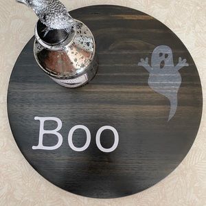 BOO witchy wood tray or door hanging